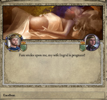 Ingrid second pregnancy May 1076.PNG